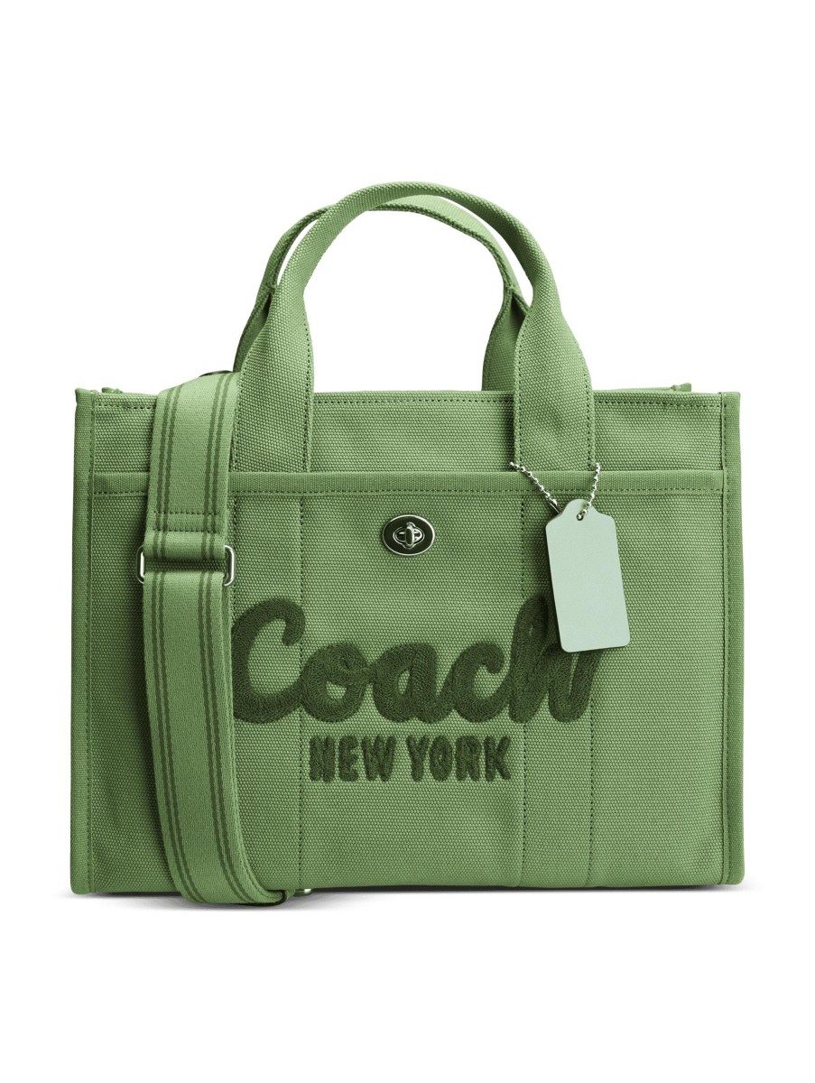 Frauen Coach Taschen | Shopper Aus Canvas Grun