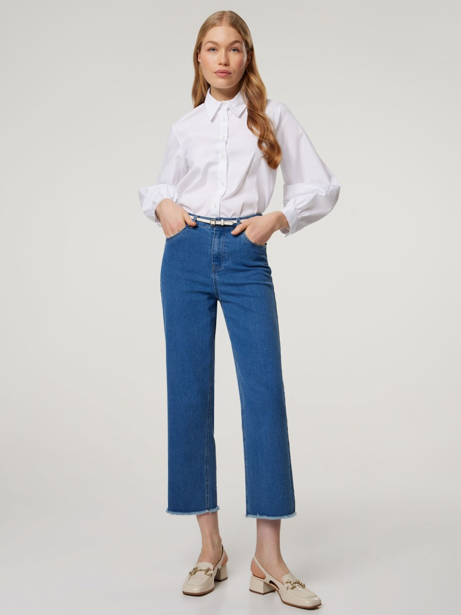 Frauen Paul Kehl Jeans | Jeans Wide Leg Indigo