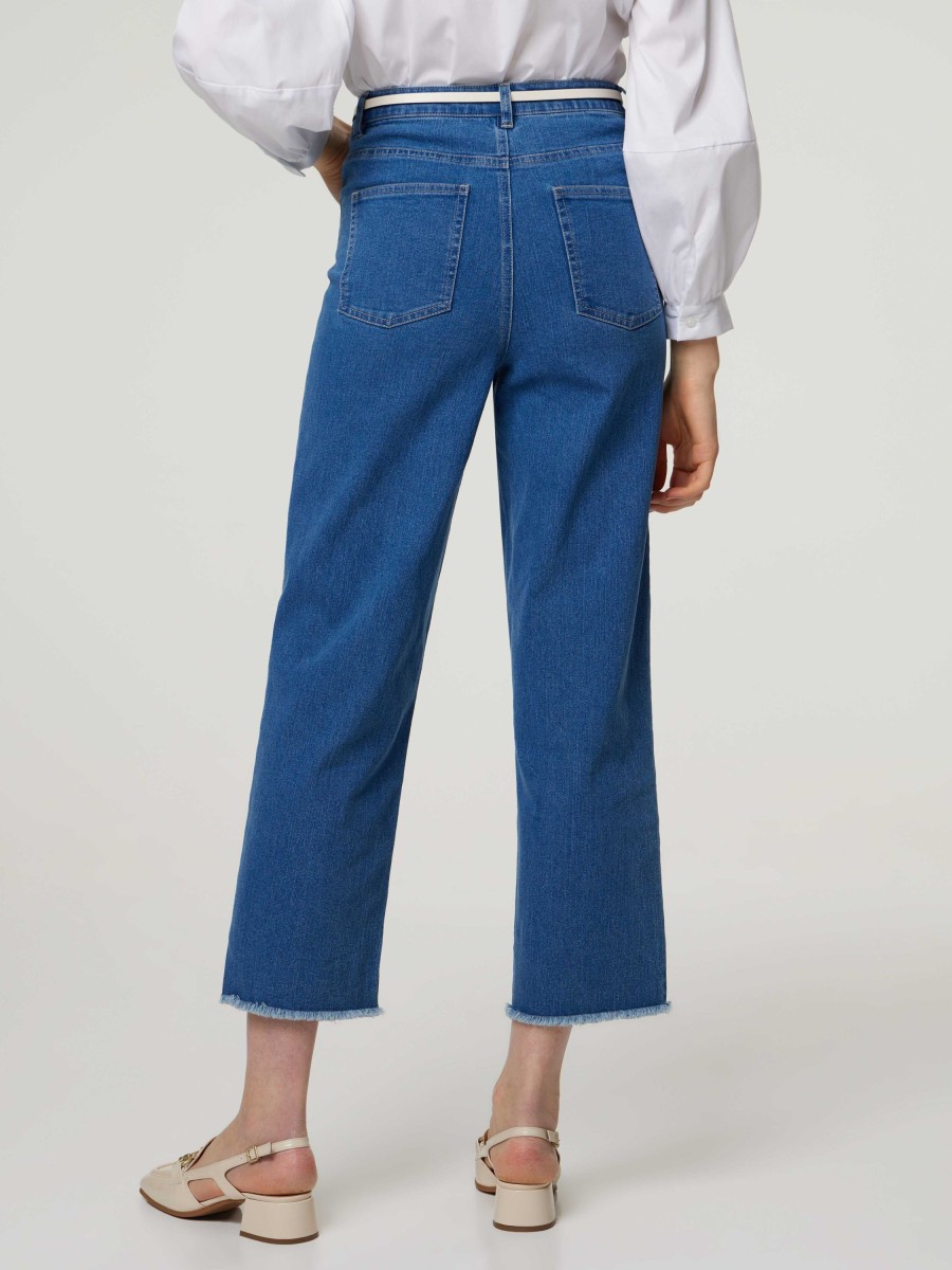 Frauen Paul Kehl Jeans | Jeans Wide Leg Indigo