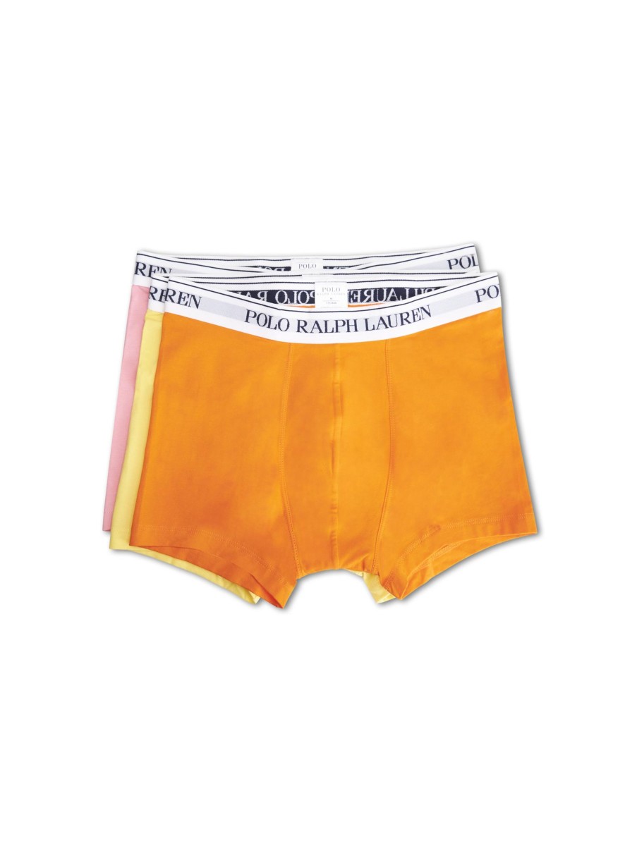 Manner Polo Ralph Lauren Men Wasche & Loungewear | Boxershorts Im 3Er Set Orange