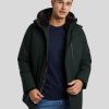 Manner Save the Duck Jacken | Jacke Mit Kunstfell Dunkelgrun