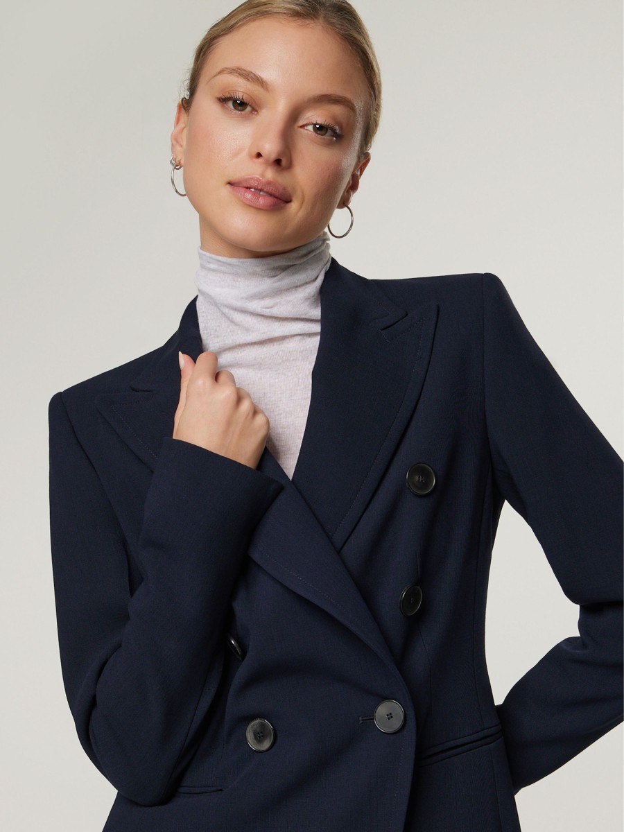 Frauen windsor. Blazer | Doppelreihiger Blazer Marine