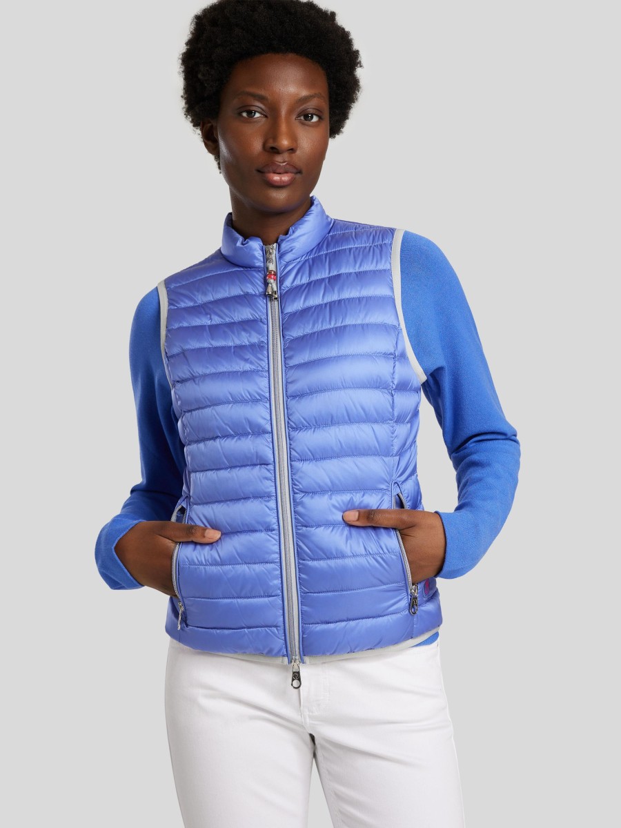 Frauen Cape Horn Gilets & Westen | Steppweste Mittelblau