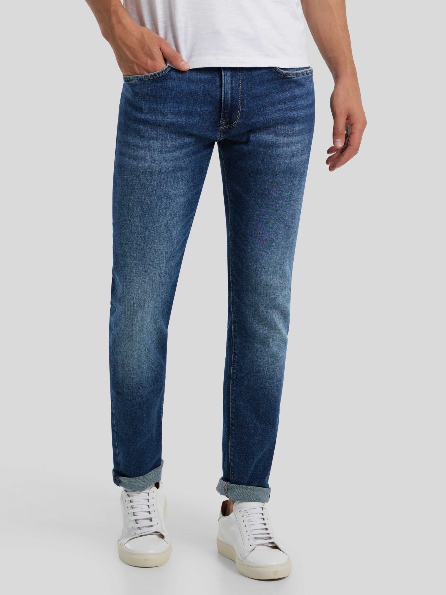 Manner Pepe Jeans Jeans | Jeans Im Tapered Fit Stanley Dark Denim