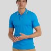 Manner BOSS Men Polo-Shirts | Polo-Shirt Im Slim Fit Mittelblau