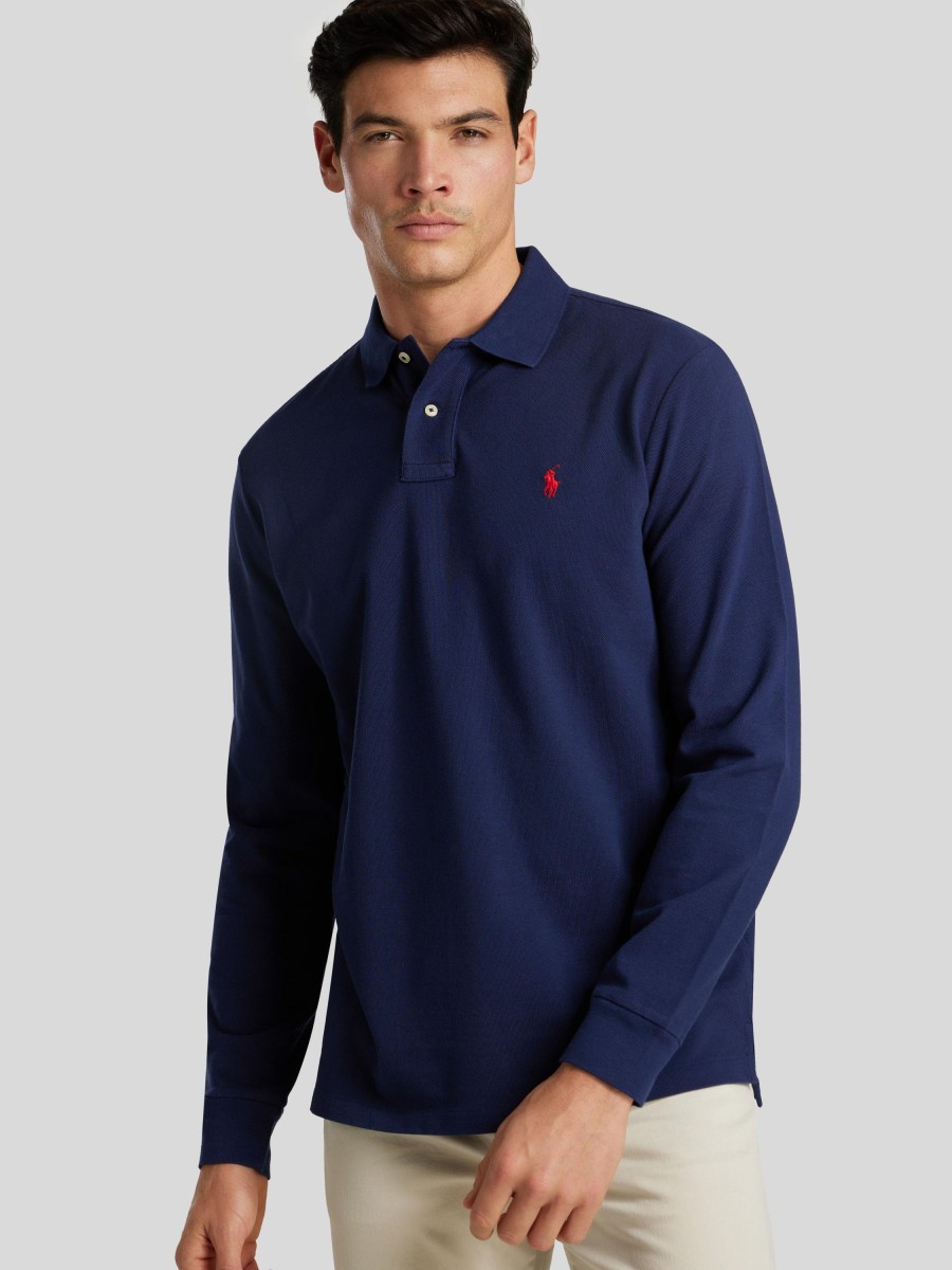 Manner Polo Ralph Lauren Men Polo-Shirts | Polo-Shirt Im Regular Fit Marine