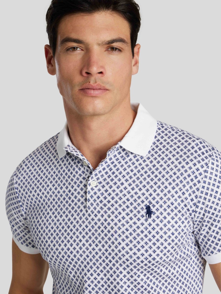 Manner Polo Ralph Lauren Men Polo-Shirts | Polo-Shirt Im Costum Slim Fit Weiss