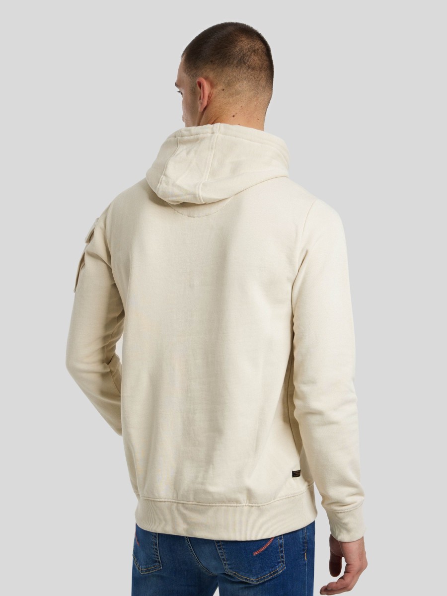 Manner PME Legend Hoodies & Sweatshirts | Hoodie Mit Logo Ecru