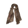 Frauen Velvet Saint Fields Schals & Tucher | Schal Mit Animal-Print Braun