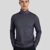 Manner Barba Napoli Pullover & Strickjacken | Rollkragenpullover Marine