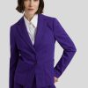 Frauen Luisa Cerano Blazer | Blazer Aus Punto-Milano Dunkelviol