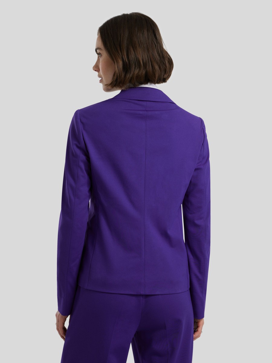 Frauen Luisa Cerano Blazer | Blazer Aus Punto-Milano Dunkelviol