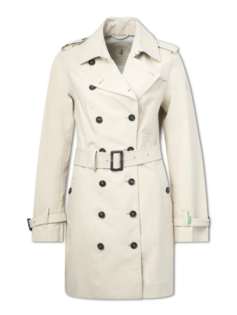 Frauen Save the Duck Mantel | Trenchcoat Audrey Beige