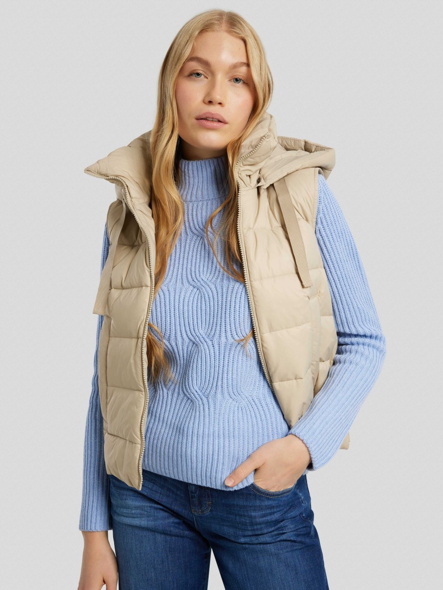 Frauen Marc O Gilets & Westen | Steppgilet Beige