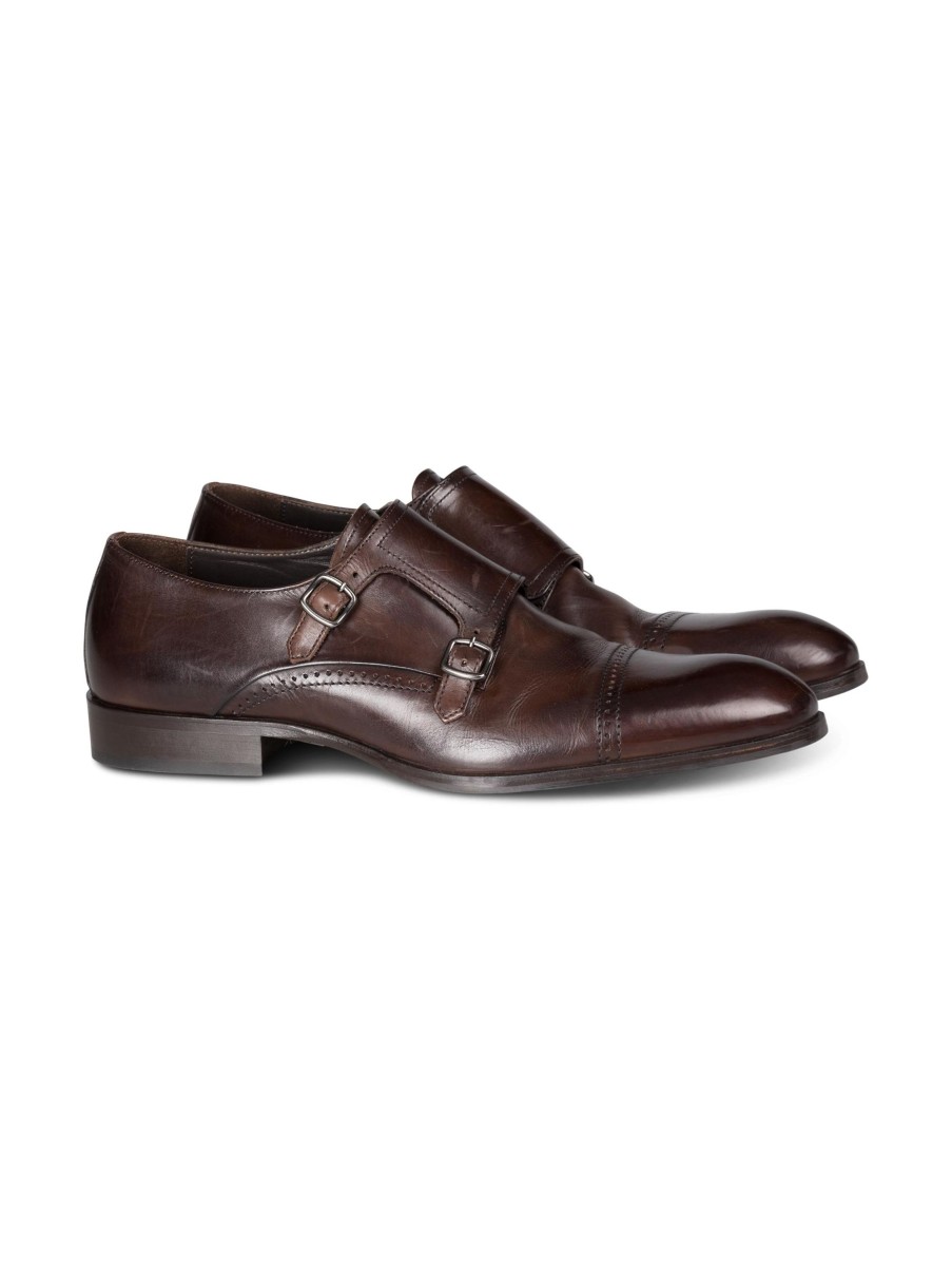 Manner Paul Kehl Business-Schuhe | Double Monks Braun