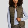 Frauen Parajumpers Gilets & Westen | Steppweste Oliv