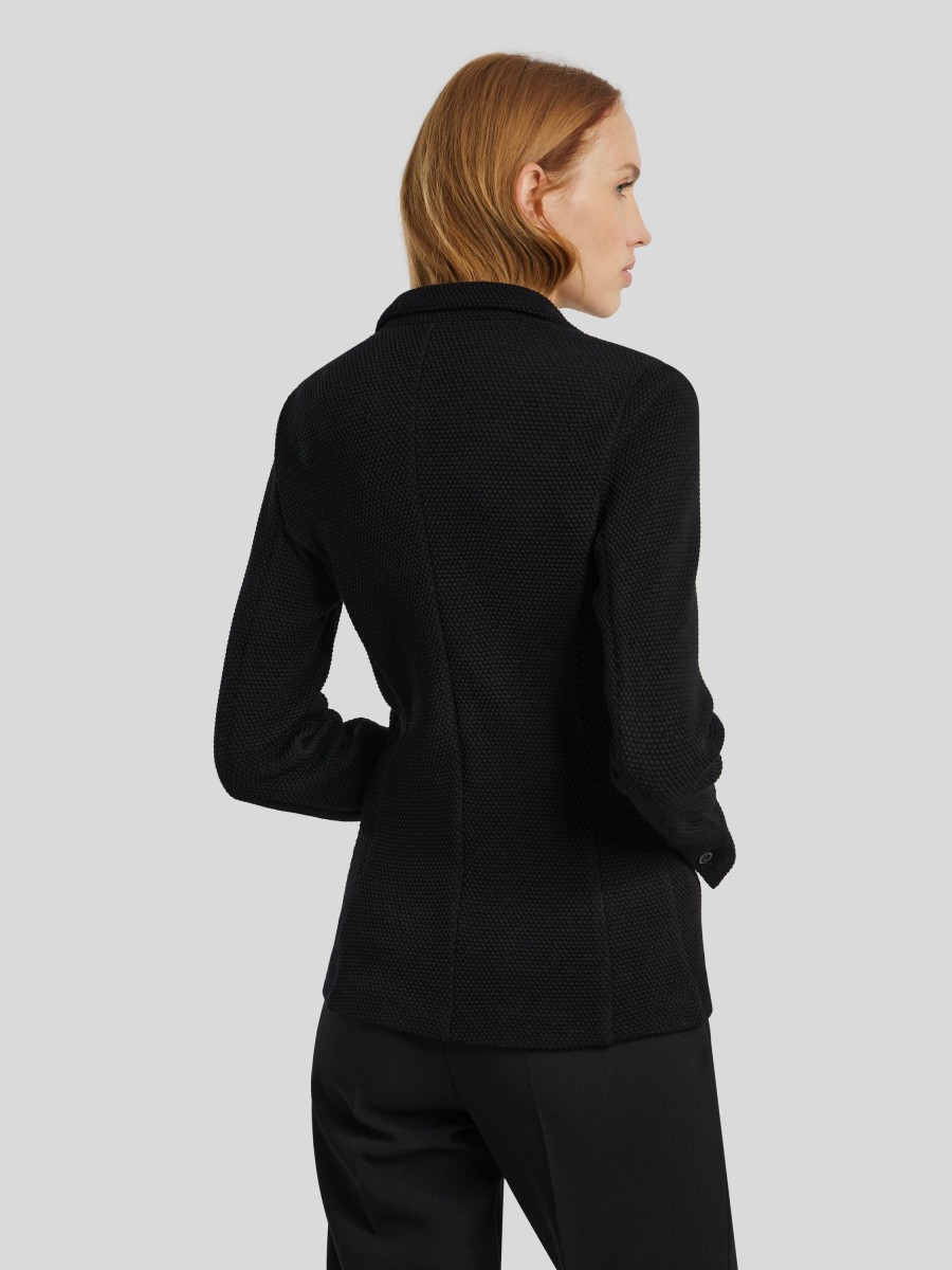 Frauen Circolo Blazer | Blazer Aus Jersey Schwarz