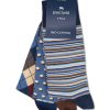 Manner Paul Kehl Wasche & Loungewear | Socken Im 3Er Pack Mittelblau