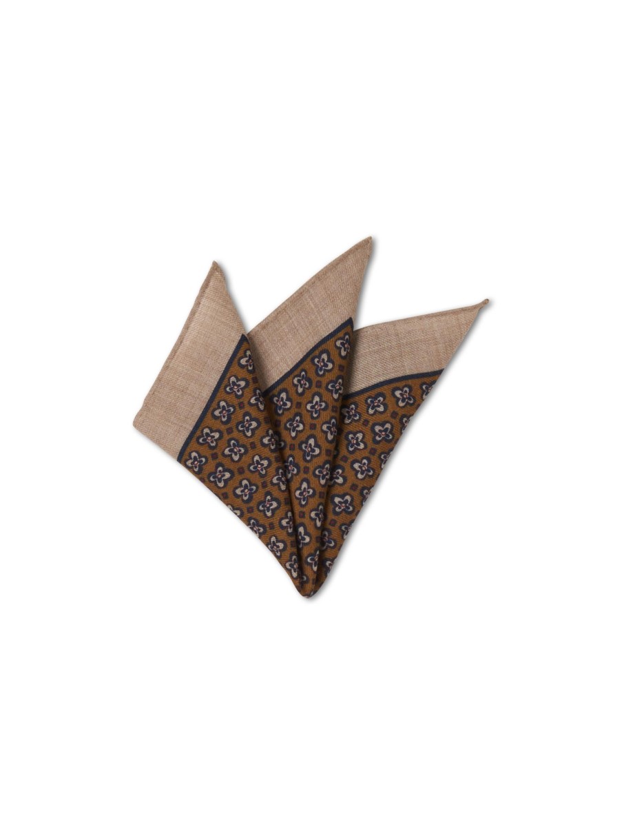 Manner windsor. Krawatten & Accessoires | Pochette Aus Wolle Camel