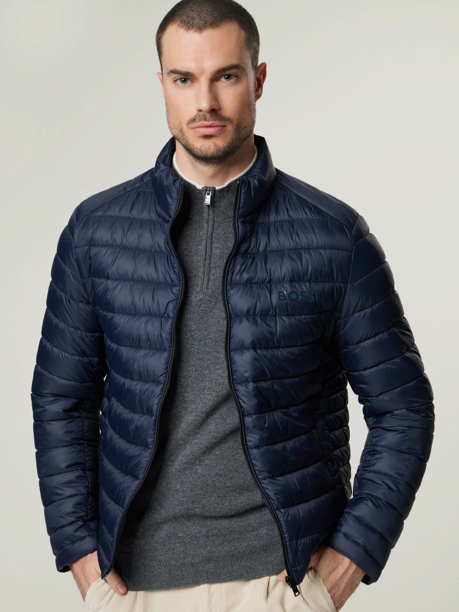 Manner BOSS Men Jacken | Leichte Steppjacke Calanos Marine