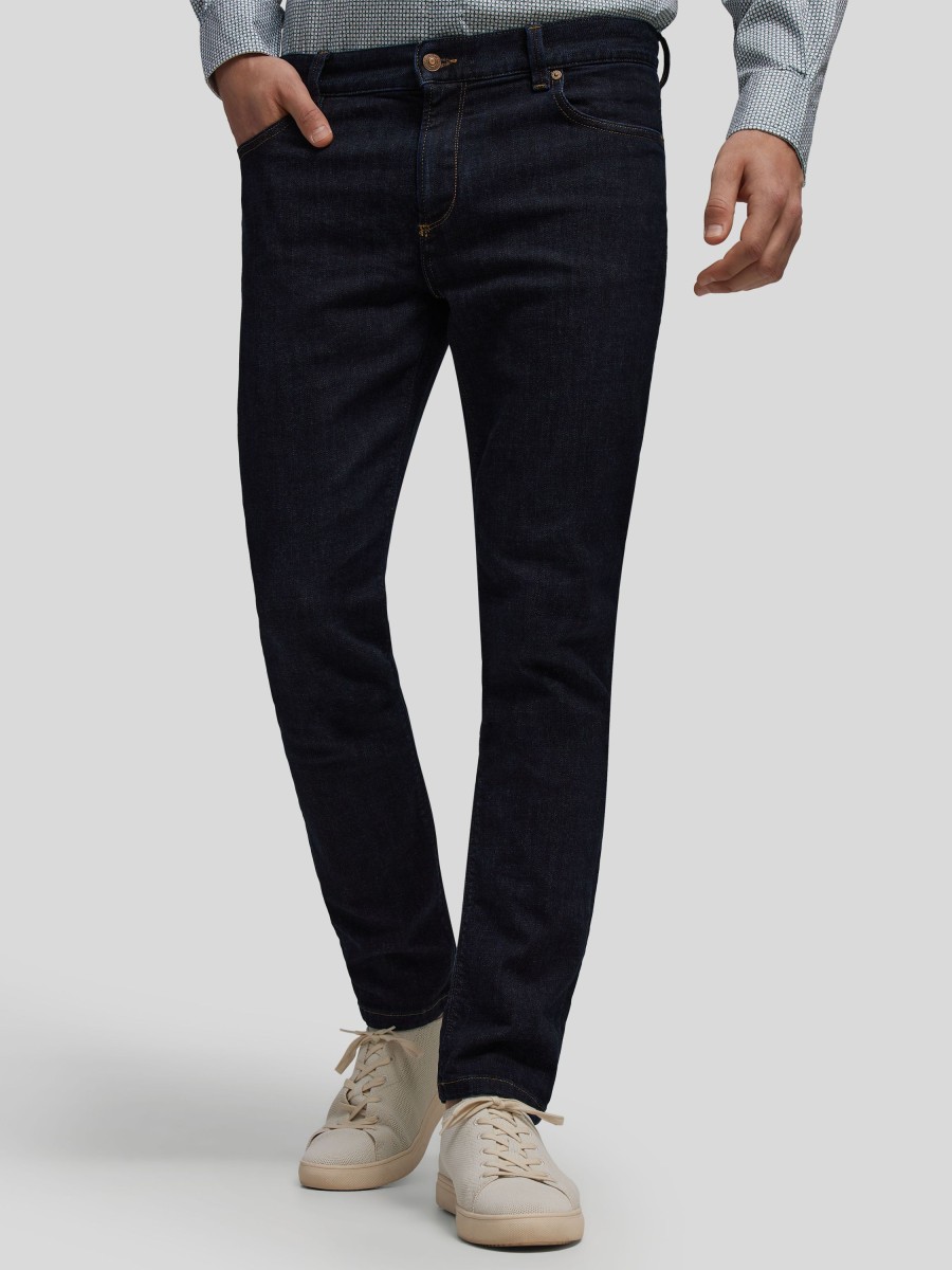 Manner Alberto Jeans | Jeans Im Slim Fit Raw Denim Marine