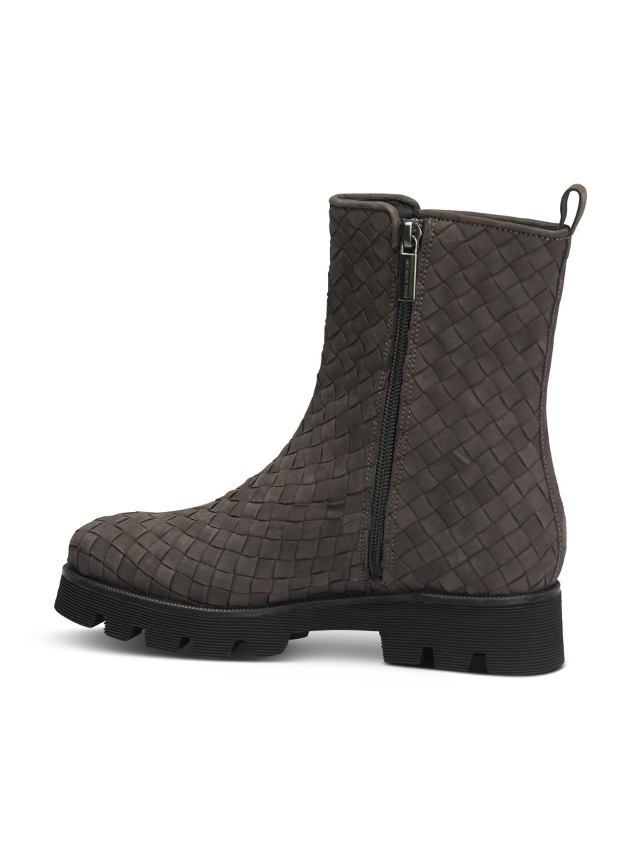 Frauen Pons Quintana Boots & Stiefeletten | Geflochtener Stiefel Grau