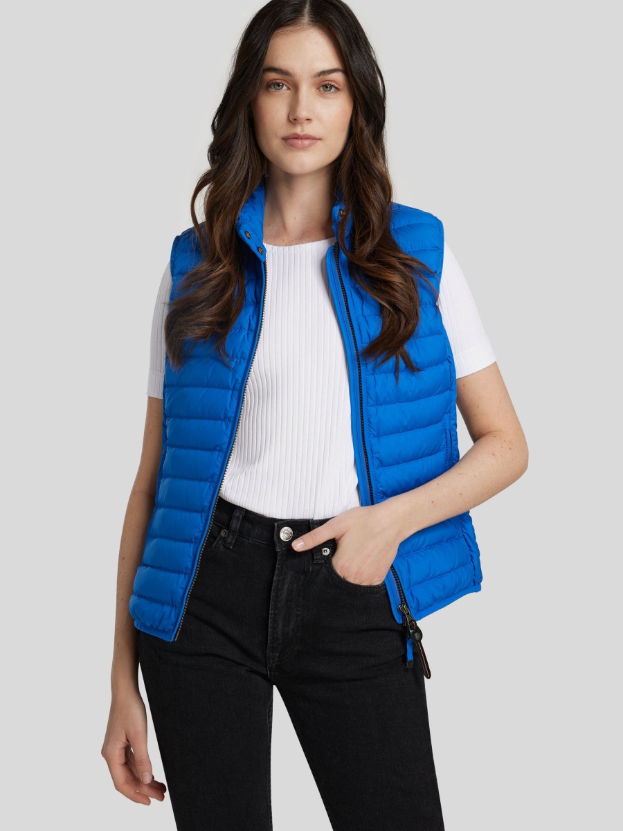 Frauen Parajumpers Gilets & Westen | Steppweste Mittelblau