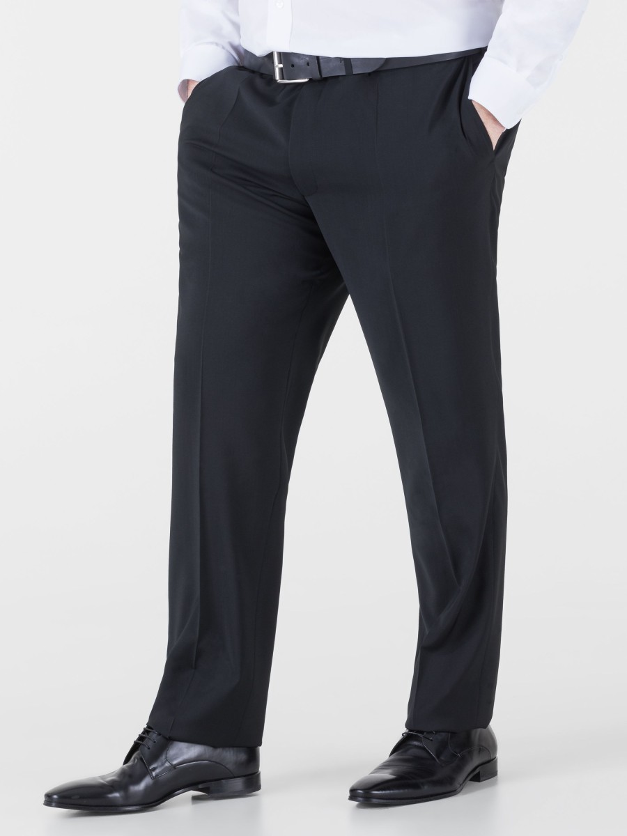 Manner Eduard Dressler Grosse Grossen | Business Hose Im Shaped Fit Jeff Schwarz