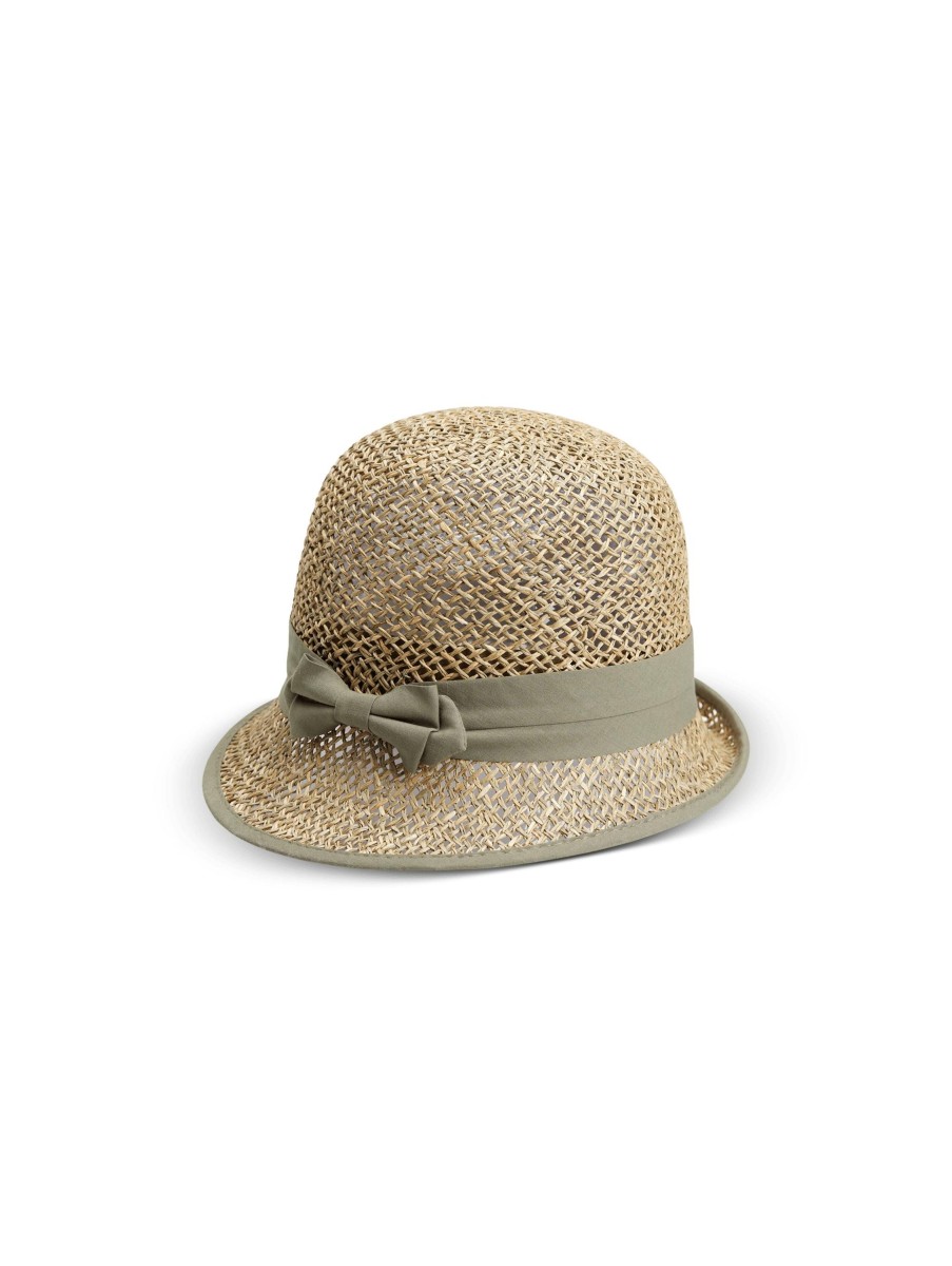 Frauen Seeberger Hute & Mutzen | Cloche Mit Schleife Beige