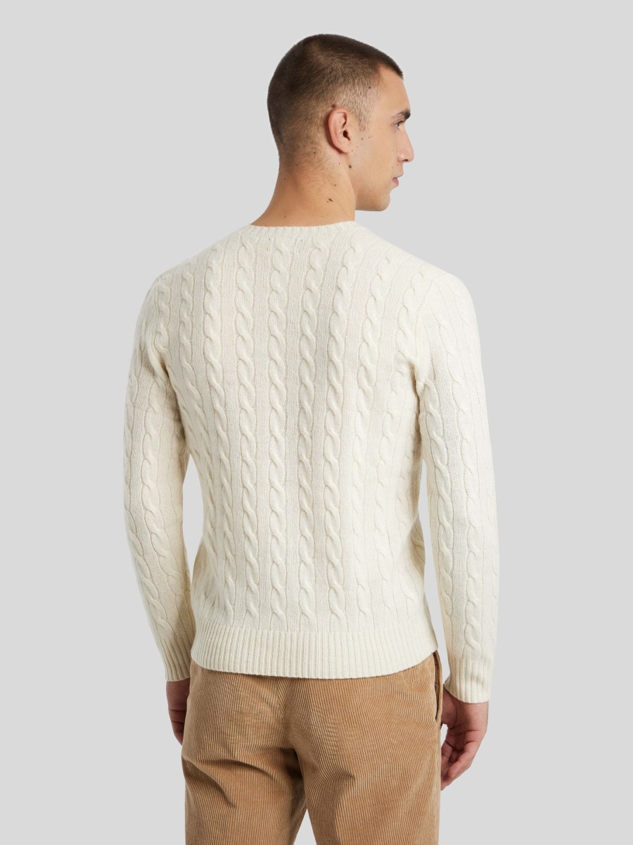 Manner Polo Ralph Lauren Men Pullover & Strickjacken | Strickpullover Ecru