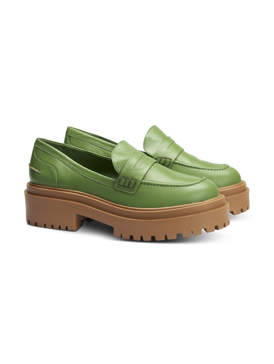 Frauen Carrano Halbschuhe | Loafer Grun