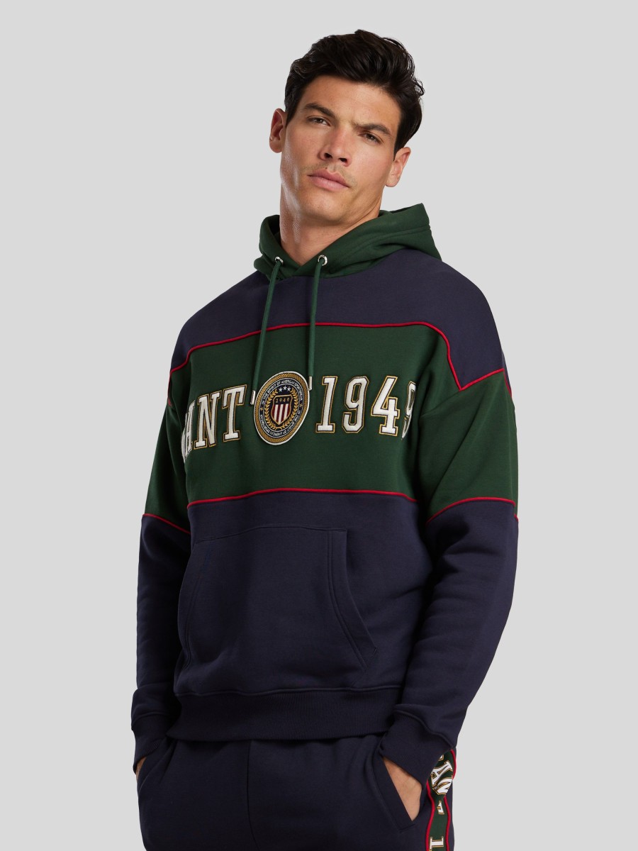 Manner Gant Hoodies & Sweatshirts | Hoodie Mit Logo Marine