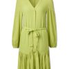 Frauen HUGO Kleider | Blusenkleid Kawarda Lime