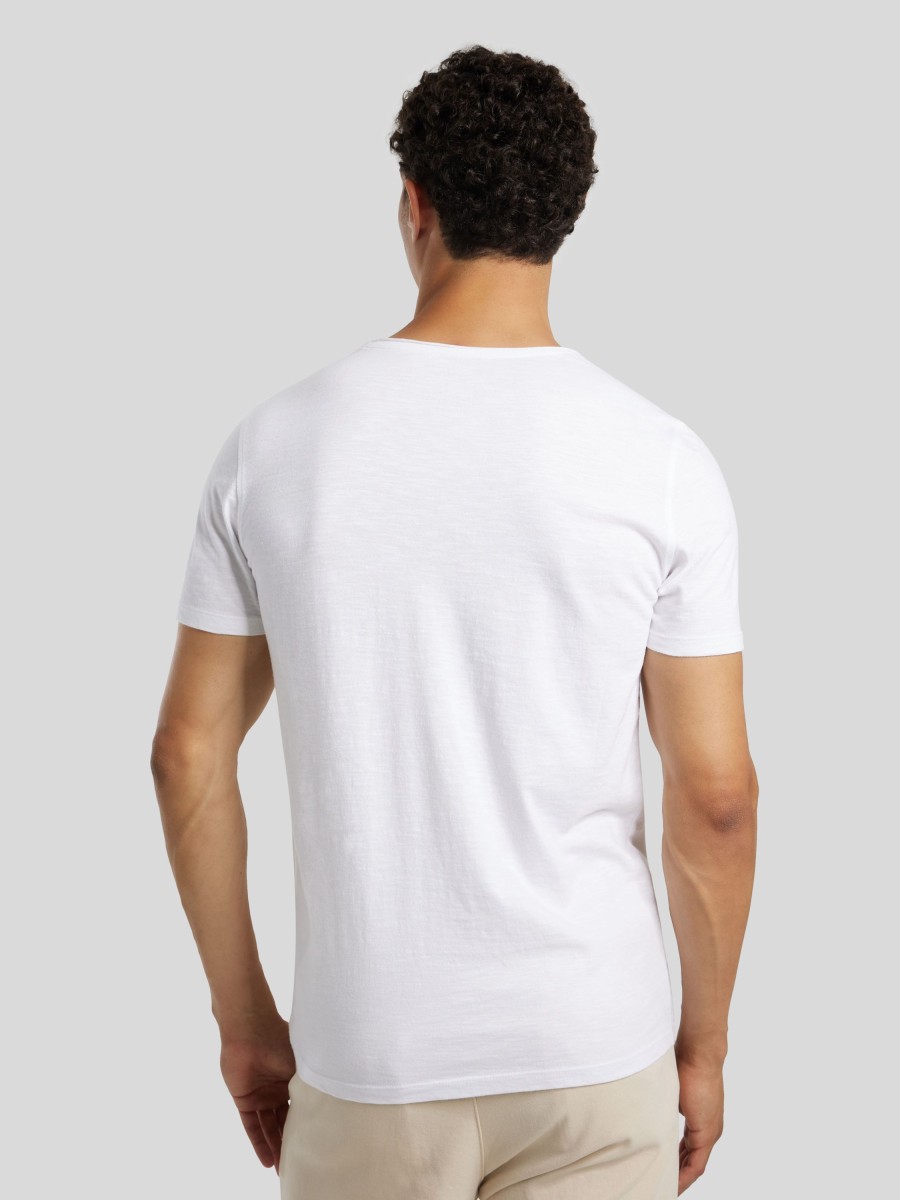 Manner Paul T-Shirts & Shirts | T-Shirt Im Slim Fit Weiss