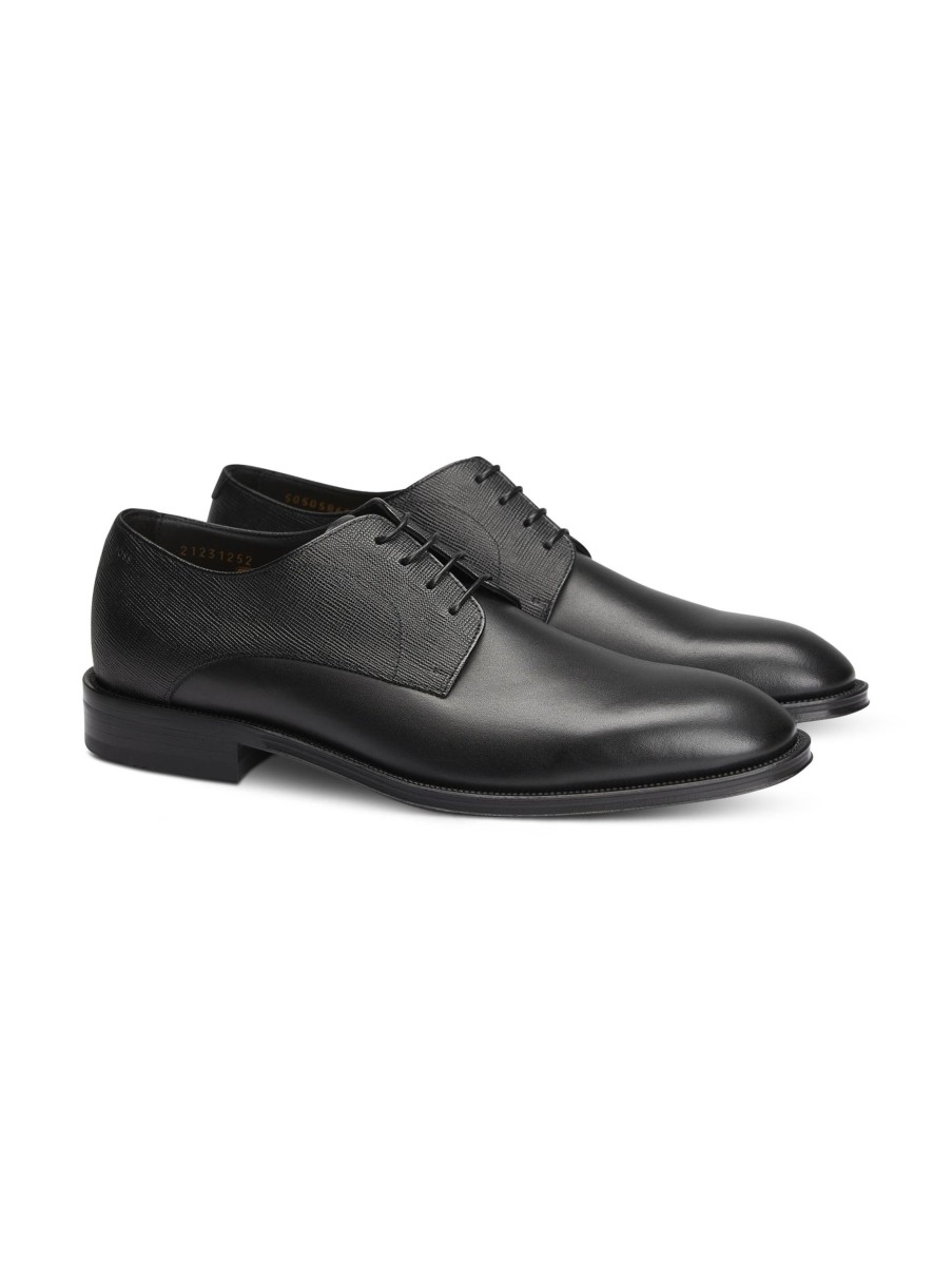 Manner BOSS Men Schnurschuhe | Derby Schuhe Derrek Schwarz