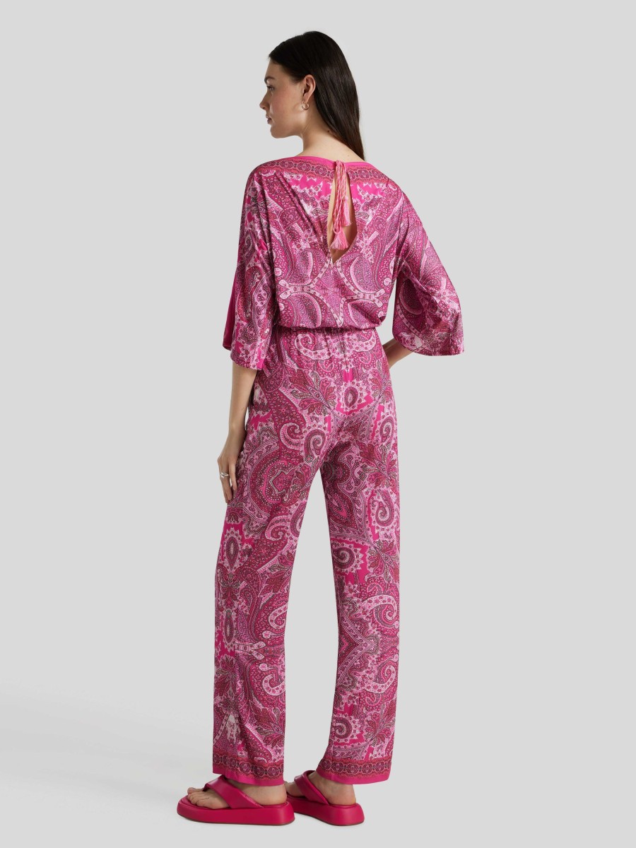 Frauen Ana Alcazar Overalls & Jumpsuits | Jumpesuit Mit Paisley Print Pink