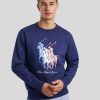 Manner Polo Ralph Lauren Men Hoodies & Sweatshirts | Sweatshirt Mit Logo Marine