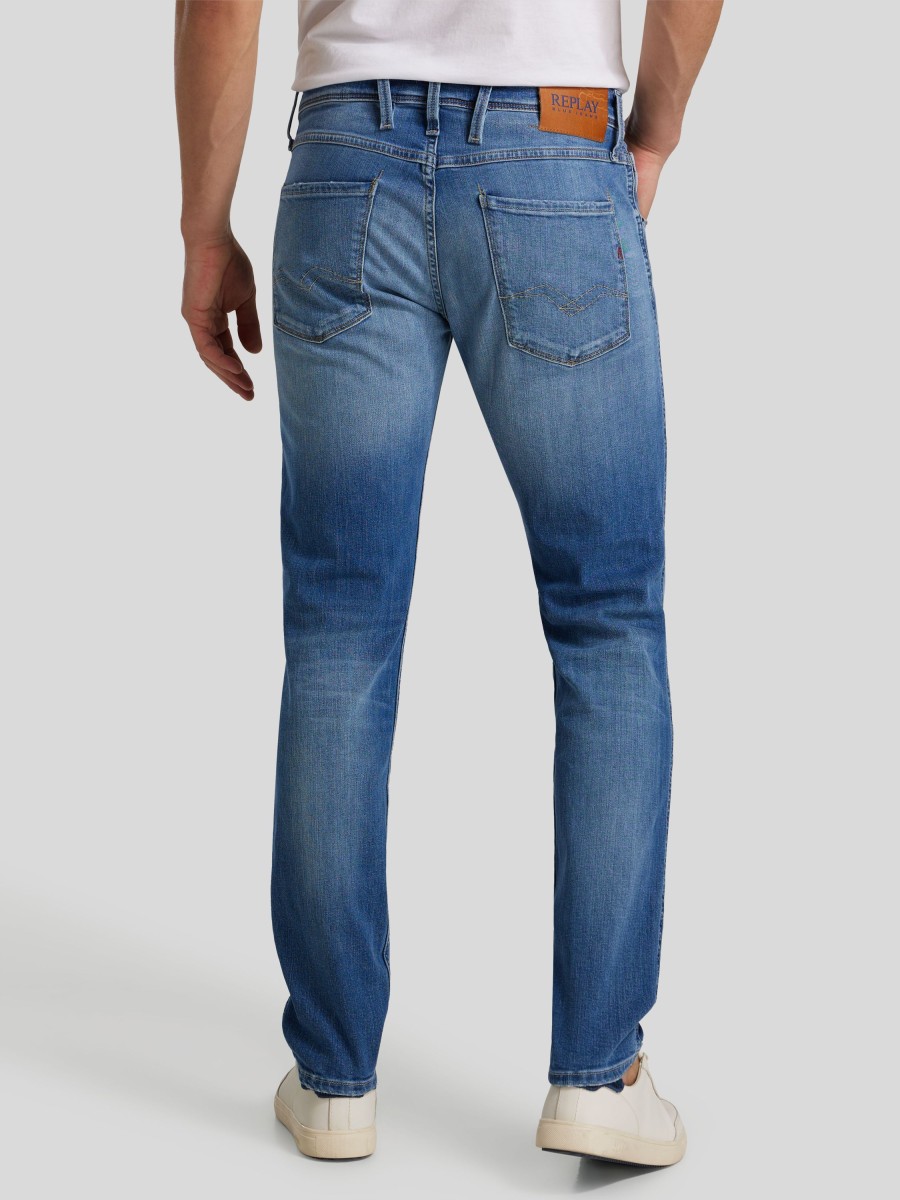 Manner Replay Jeans | Jeans Im Slim Fit Anbass Lightdenim