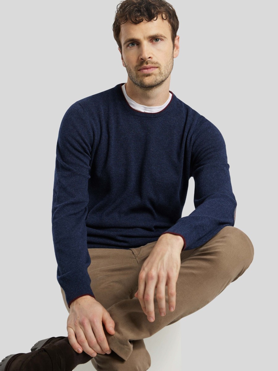 Manner Burger Pullover & Strickjacken | Strickpullover Marine