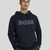 Manner BOSS Casual Hoodies & Sweatshirts | Hoodie Mit Logo Marine