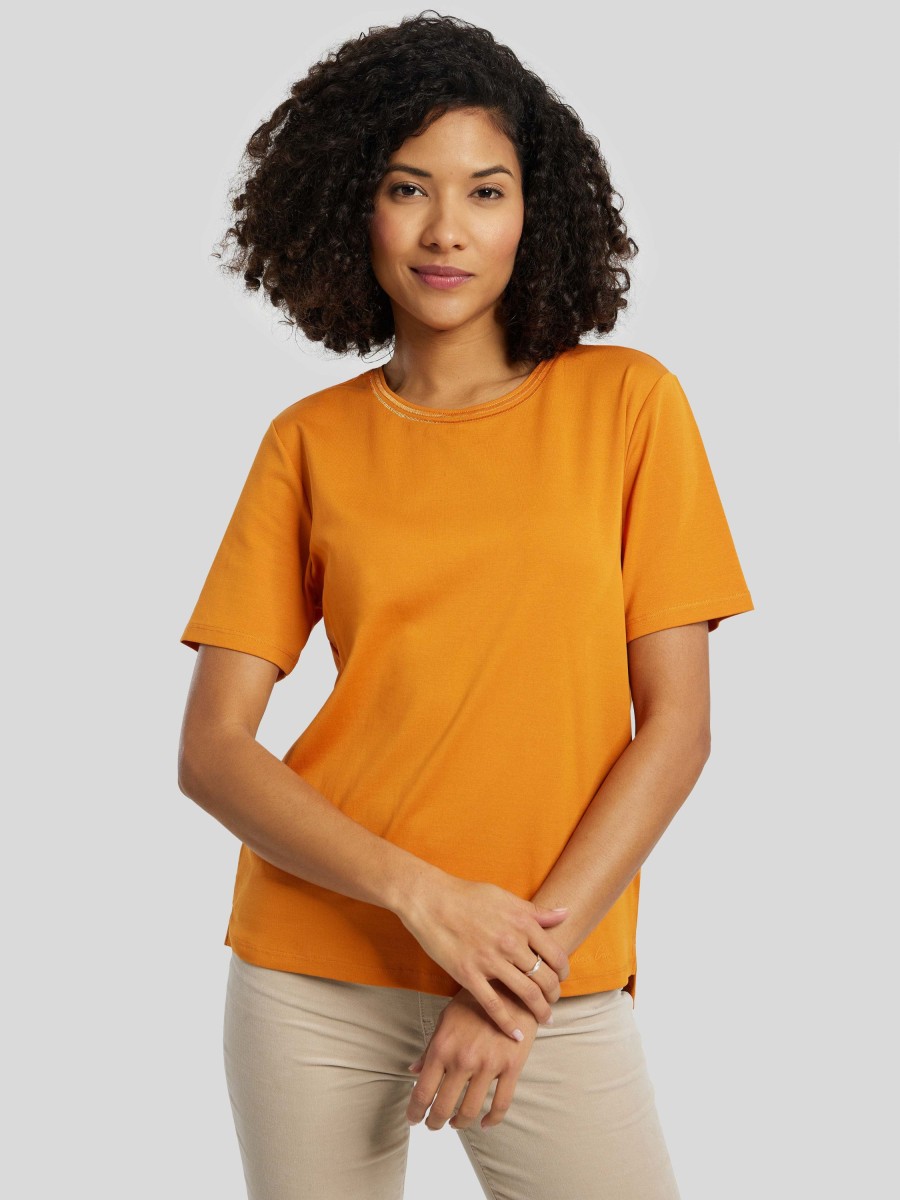 Frauen Marc Cain T-Shirts & Shirts | T-Shirt Orange