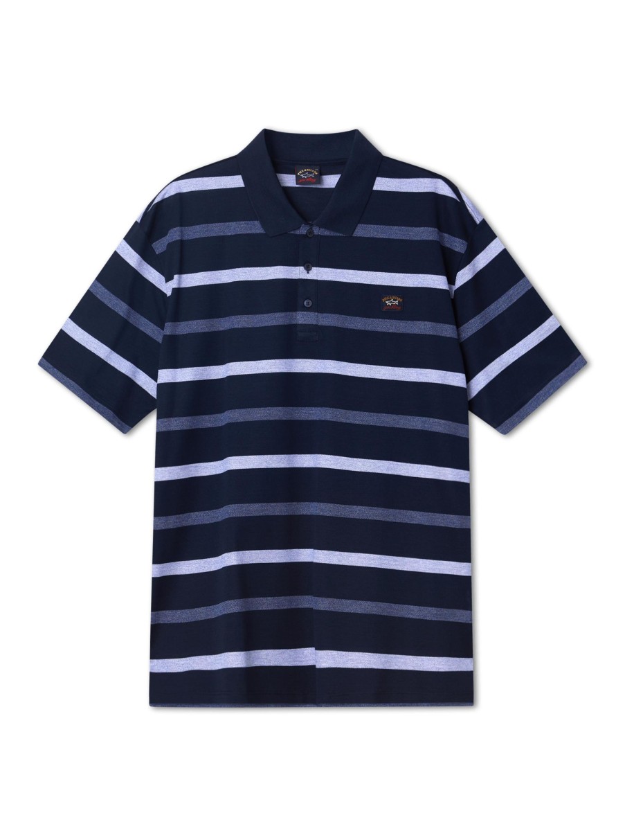 Manner Paul & Shark Grosse Grossen | Polo-Shirt Aus Bio-Cotton Marine