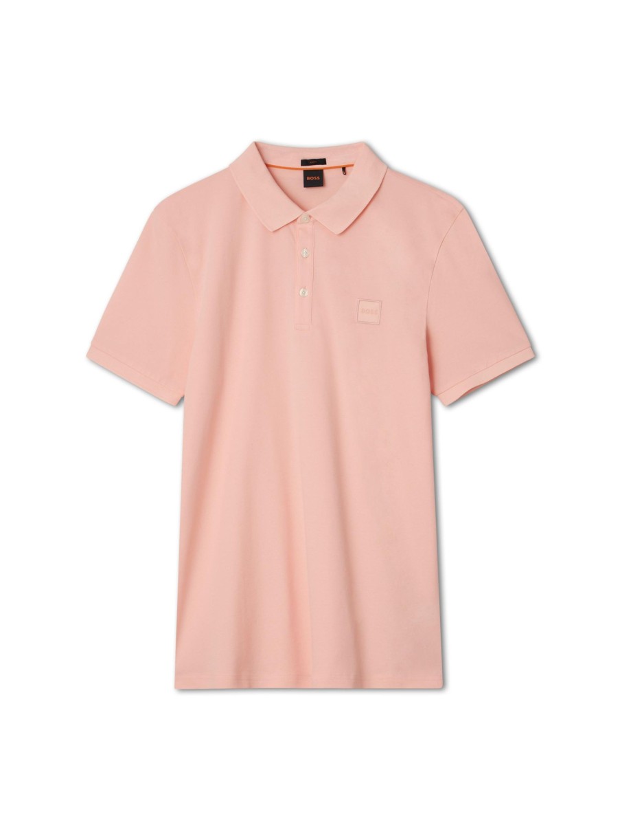 Manner Boss Orange Grosse Grossen | Polo Im Slim Fit Rosa