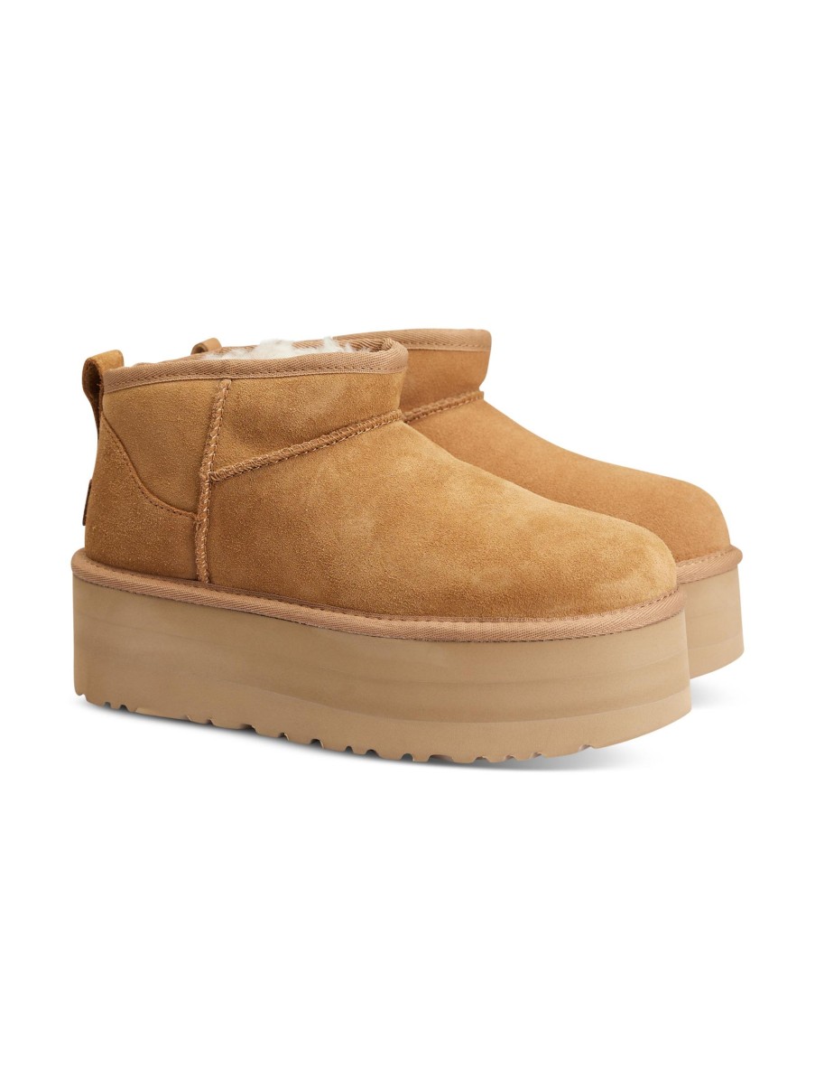 Frauen Ugg Boots & Stiefeletten | Boots Classic Mini Platform Hellbraun