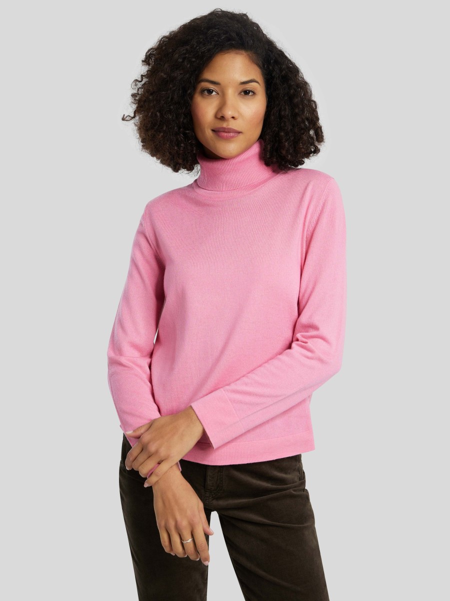 Frauen Marc Cain Pullover & Strick | Rollkragenpullover Pink