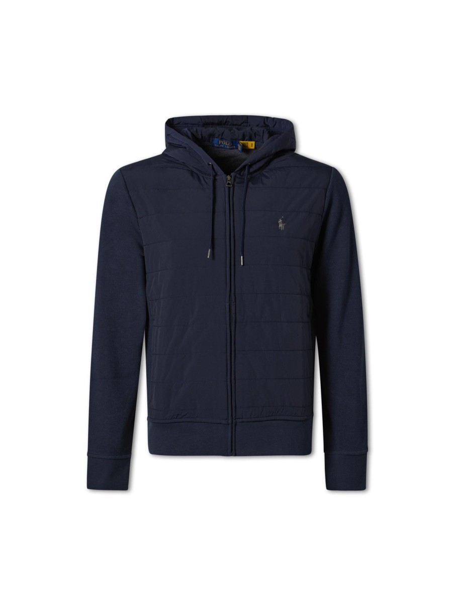 Manner Polo Ralph Lauren Men Jacken | Leichte Jacke Mit Kapuze Marine