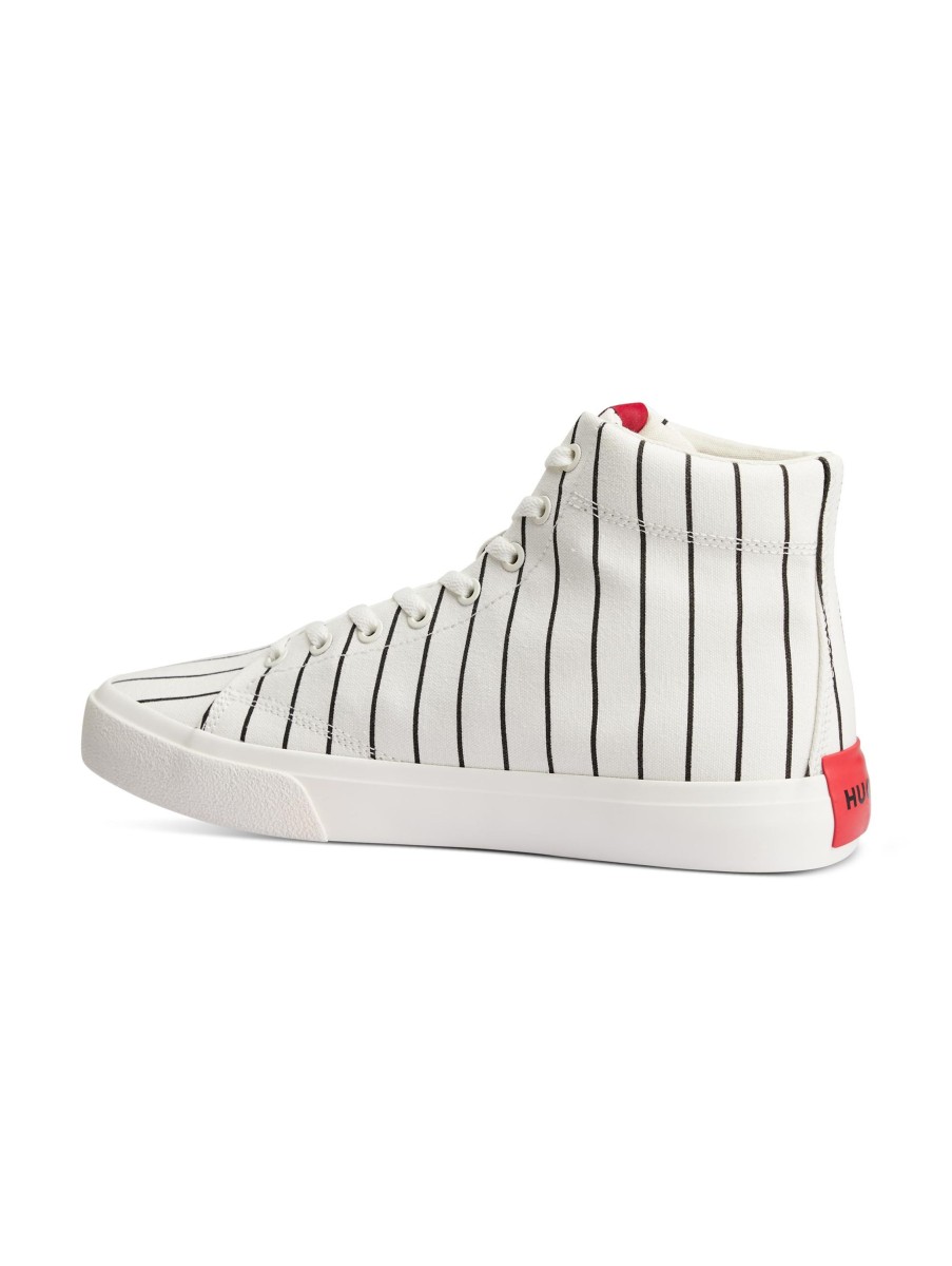 Manner Hugo Sportswear Sneakers | Sneaker Mit Streifen Weiss