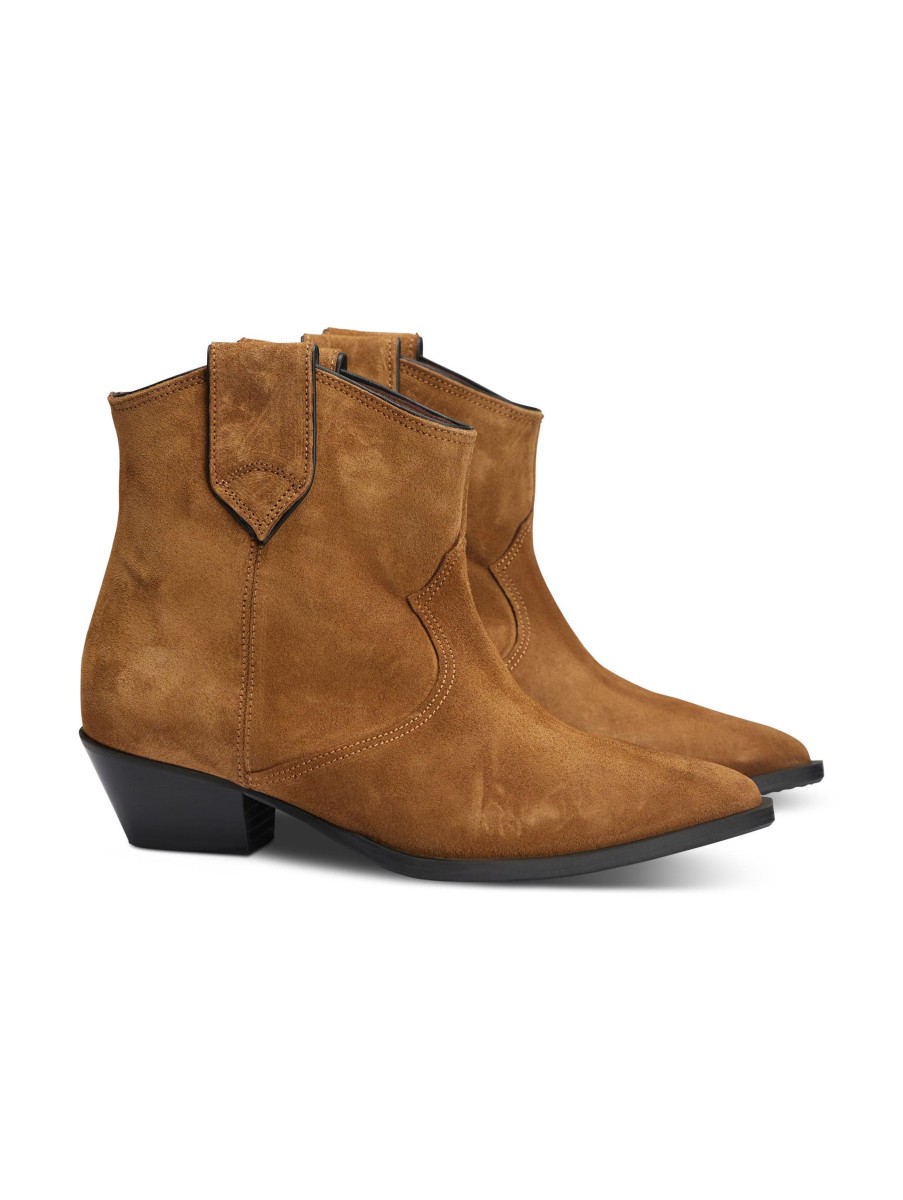 Frauen Anonymous Copenhagen Boots & Stiefeletten | Cowboy Stiefelette Camel