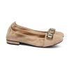 Frauen Kennel&Schmenger Ballerinas | Ballerina Aus Veloursleder Beige