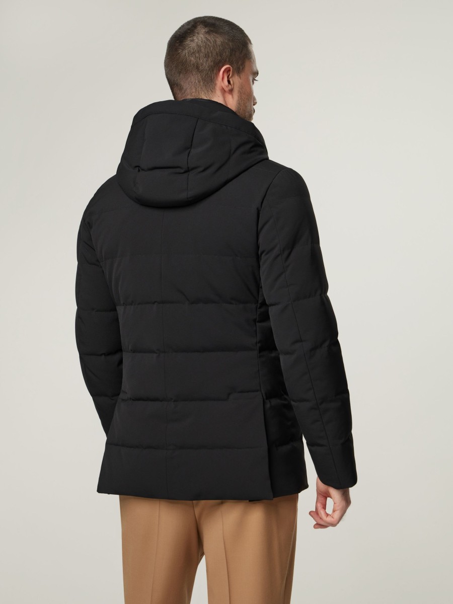 Manner Montecore Jacken | Steppjacke Aus Daunen Schwarz